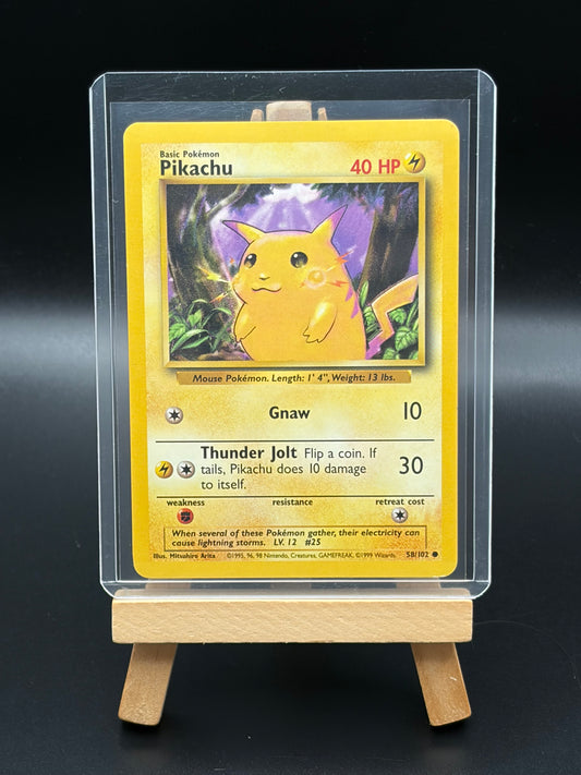 Pikachu - Base Set (BS) Common LP (Read Description)