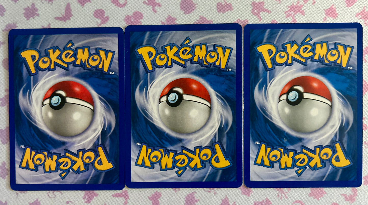 3 Blaine Pokemon Card Lot