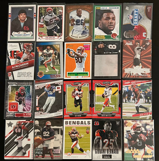 Cincinnati Bengals NFL $3.50 20 Card Lot #5