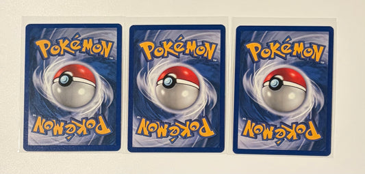 Machoke - Base Set (BS) UnCommon 3 card lot LP (Read Description)