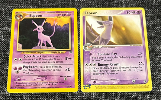 Espeon (20) - Neo Discovery (N2) and Espeon - Sandstorm (SS)