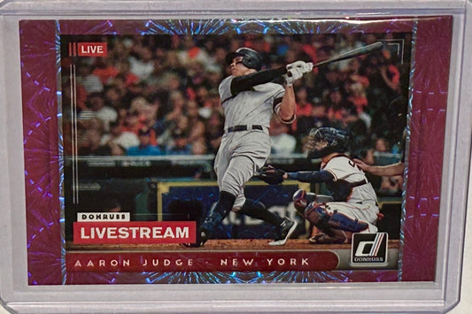 2021 Donruss Pink Firework Parallel Aaron Judge Donruss Livestream