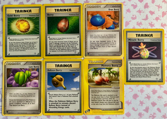 7 Card Pokemon Berry lot