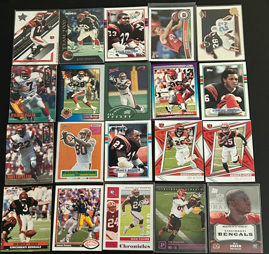 Cincinnati Bengals NFL $3.50 20 Card Lot #4