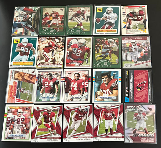 NFL Arizona Cardinals 20 Card Lot #3