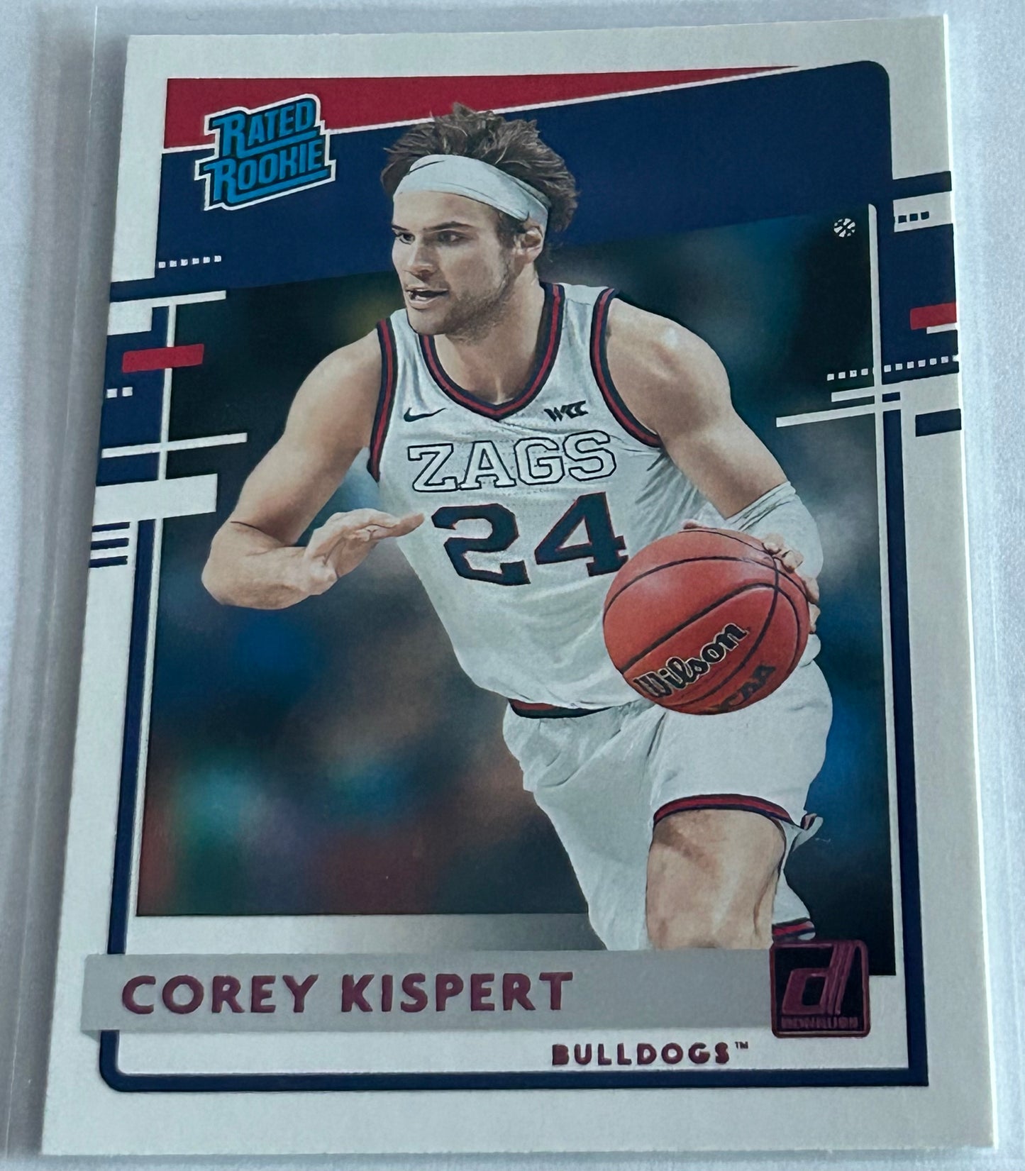 2021-22 Panini Chronicles Draft Picks Donruss Rated Rookie Corey Kispert Pink Parallel