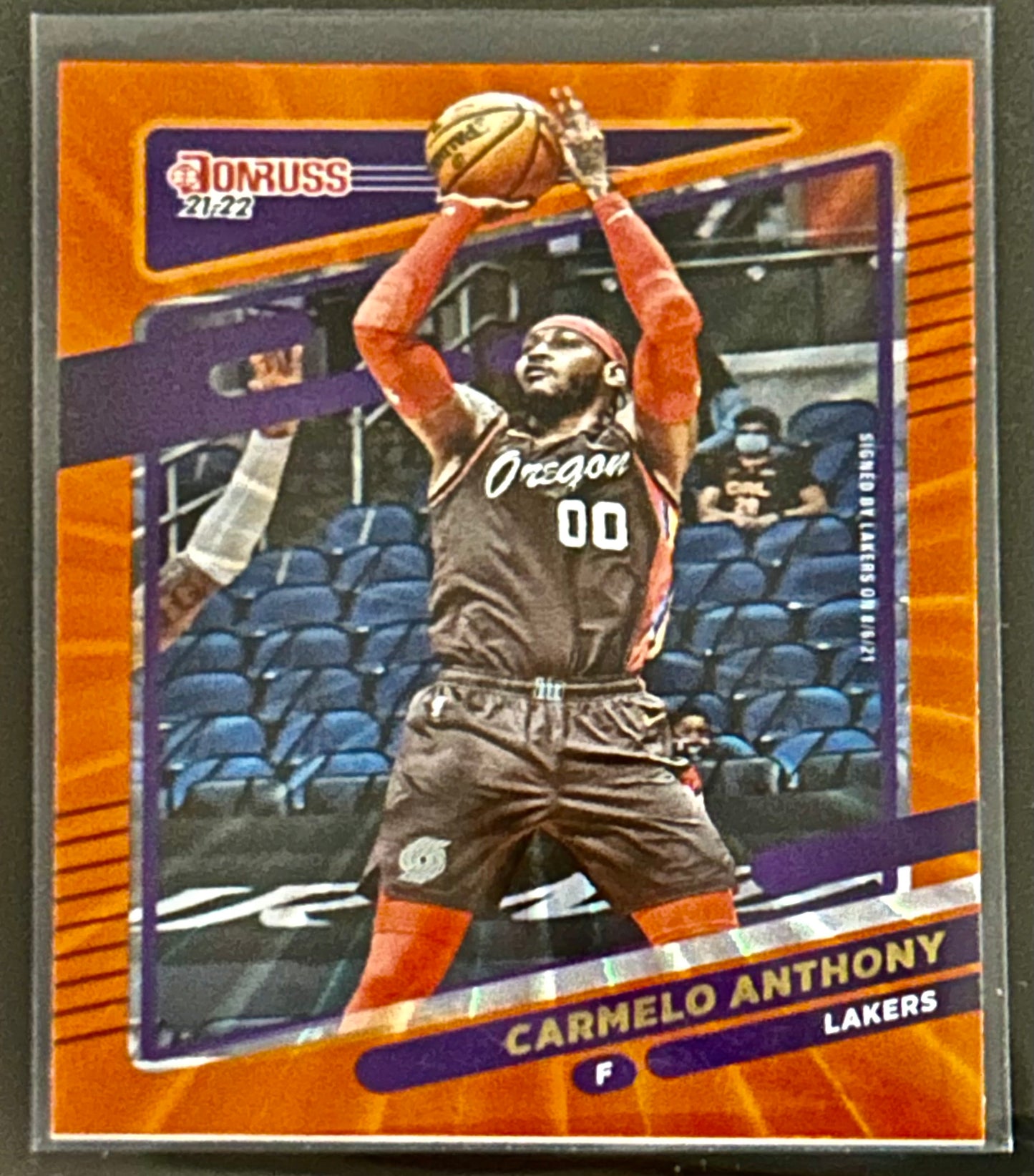 2021-2022 Panini - Donruss Basketball Carmelo Anthony Orange Pulsar Parallel