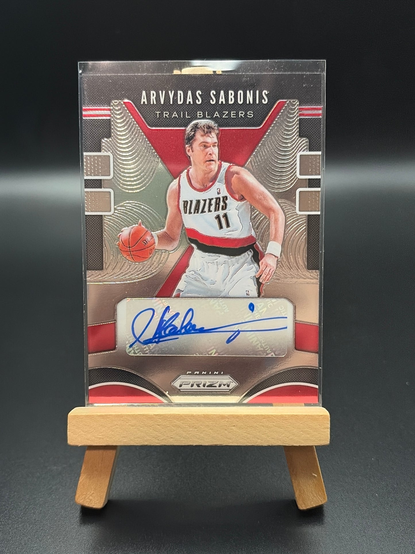 2019-20 Prizm Signatures Auto – Arvydas Sabonis – Trail Blazers Legend