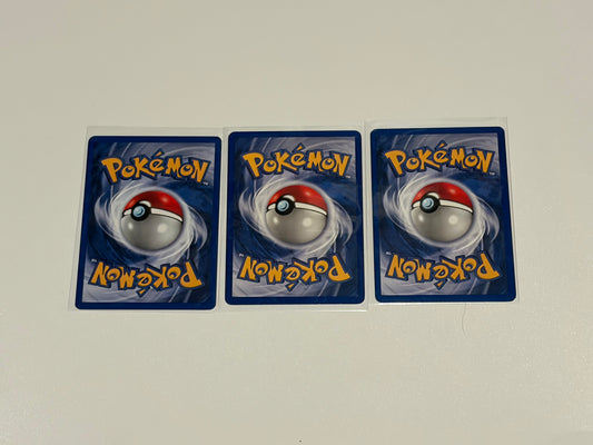 Machop- Base Set (BS) Common 3 card lot LP (Read Description)