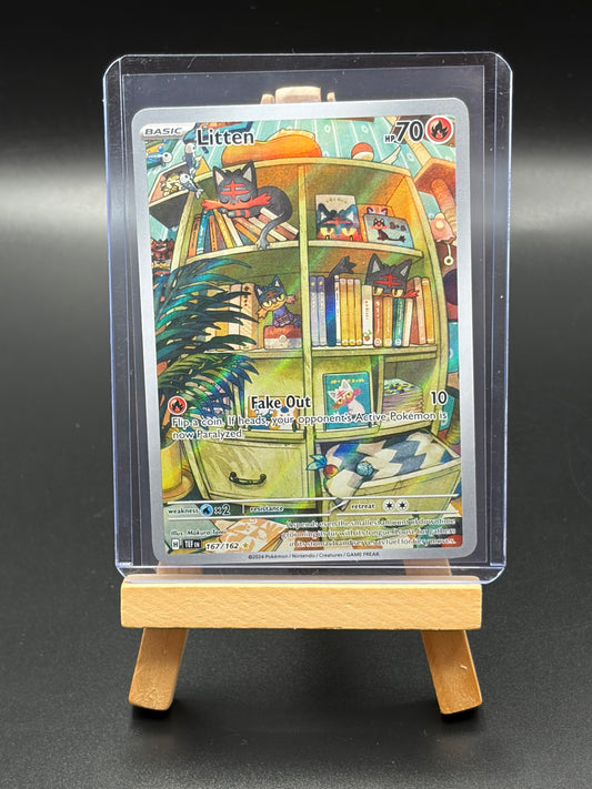 Litten - 167/162 Illustration Rare- SV05: Temporal Forces (TEF)LP