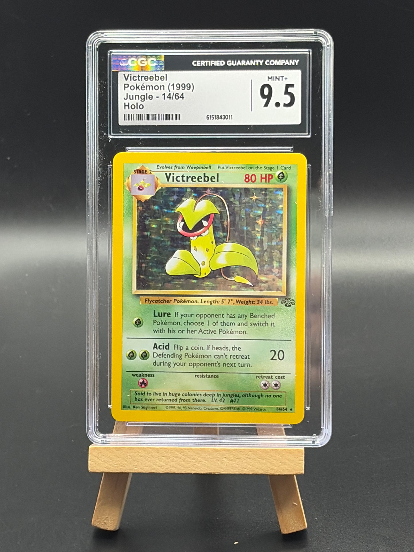 Victreebell(14/64)- Jungle(JU) Holo Rare CGC 9.5