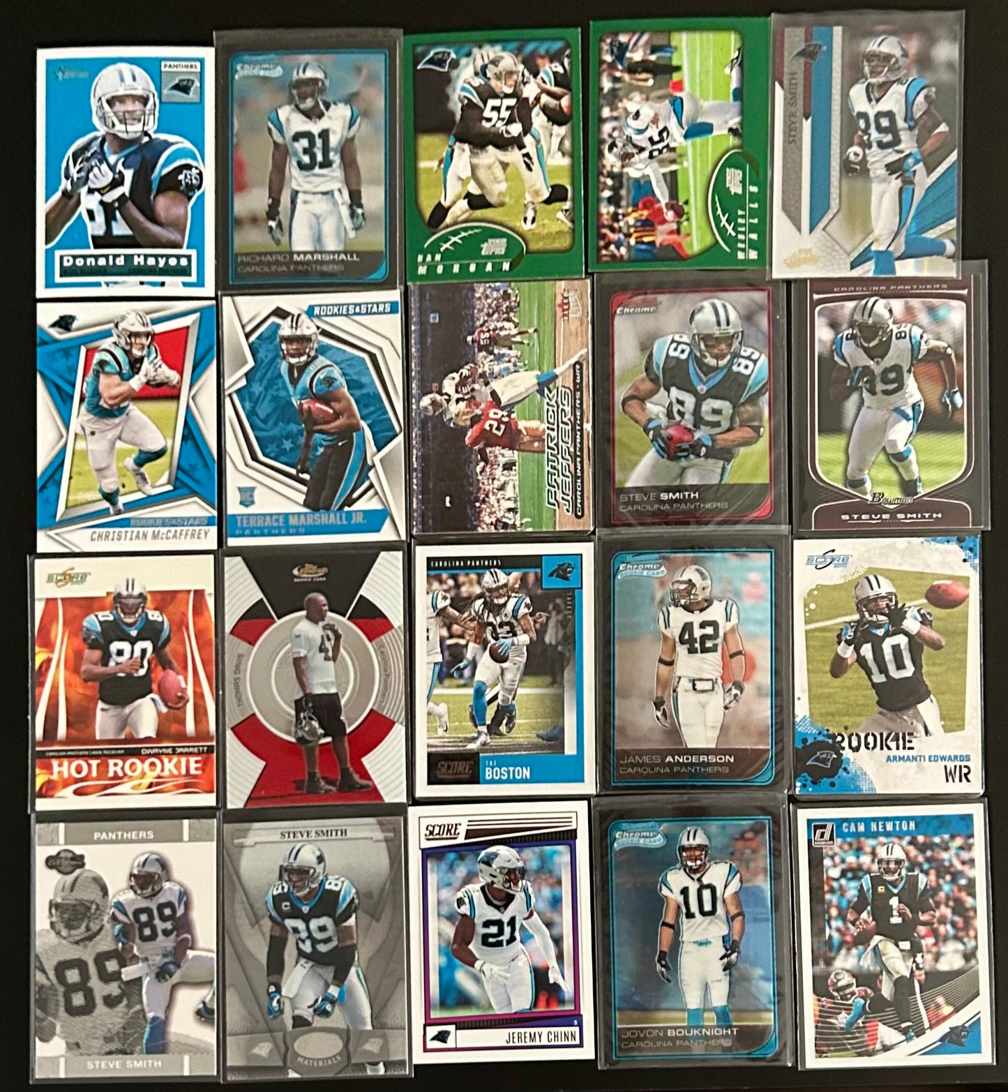 NFL Carolina Panthers 20 card lot #2
