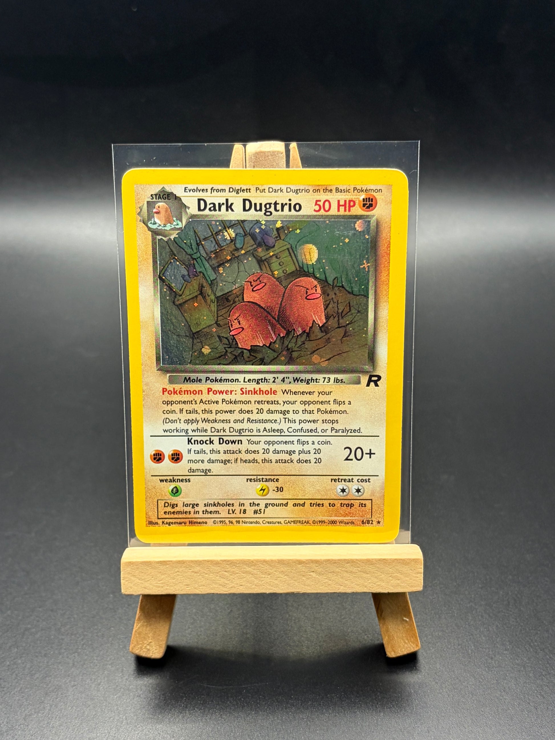 Pokémon card dark Dugtrio holo rare 