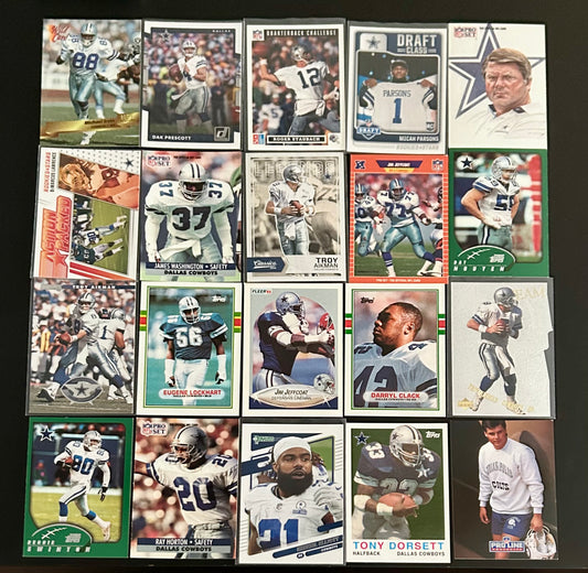 NFL Dallas Cowboys $3.50 20 Card Lot #5