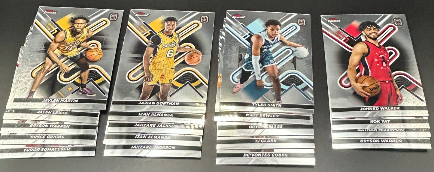 2022-2023 Topps Finest OTE Overtime Elite 19 card base cards