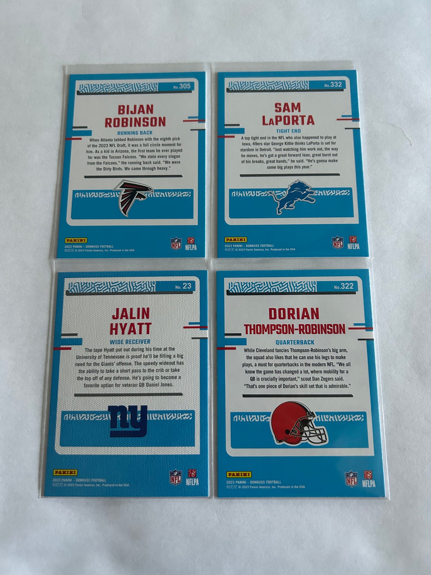 2023 Donruss Football 12 card Rated Rookie Card lot