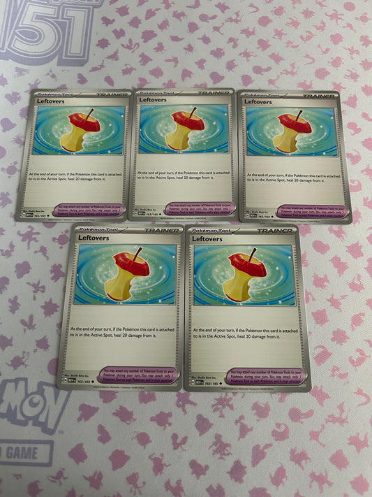 5 Leftovers Card Scarlet & Violet 151 lot