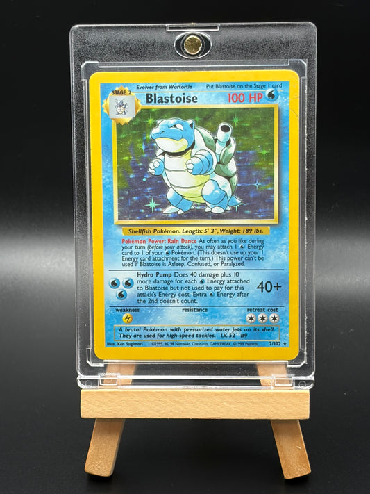 Blastoise (002/102)- Base Set (BS)Holo Rare LP