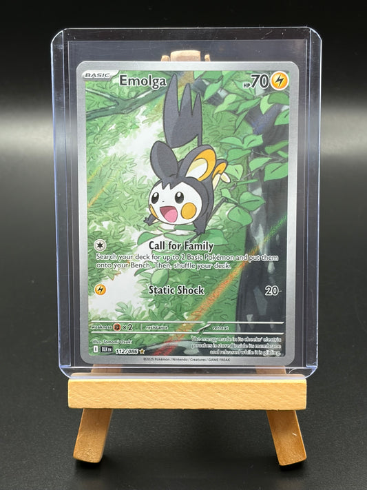 Emolga -112/086 Black Bolt Illustration Rare NM