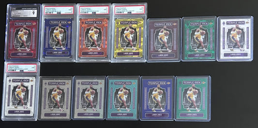 LeBron James #2 — 2023 Phoenix Basketball “Temple Men” Parallel (13-Card Lot)