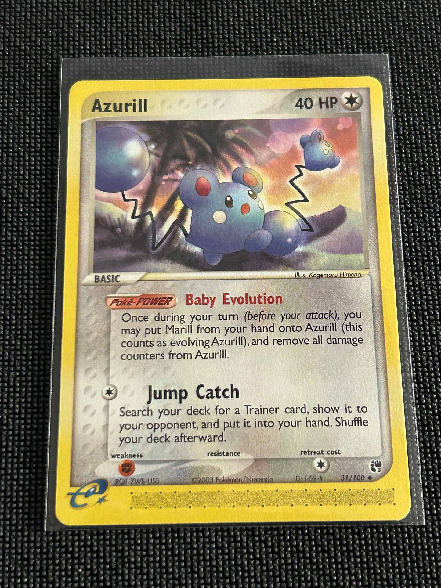 Azurill Ex- Sandstorm (SS) Non Holo