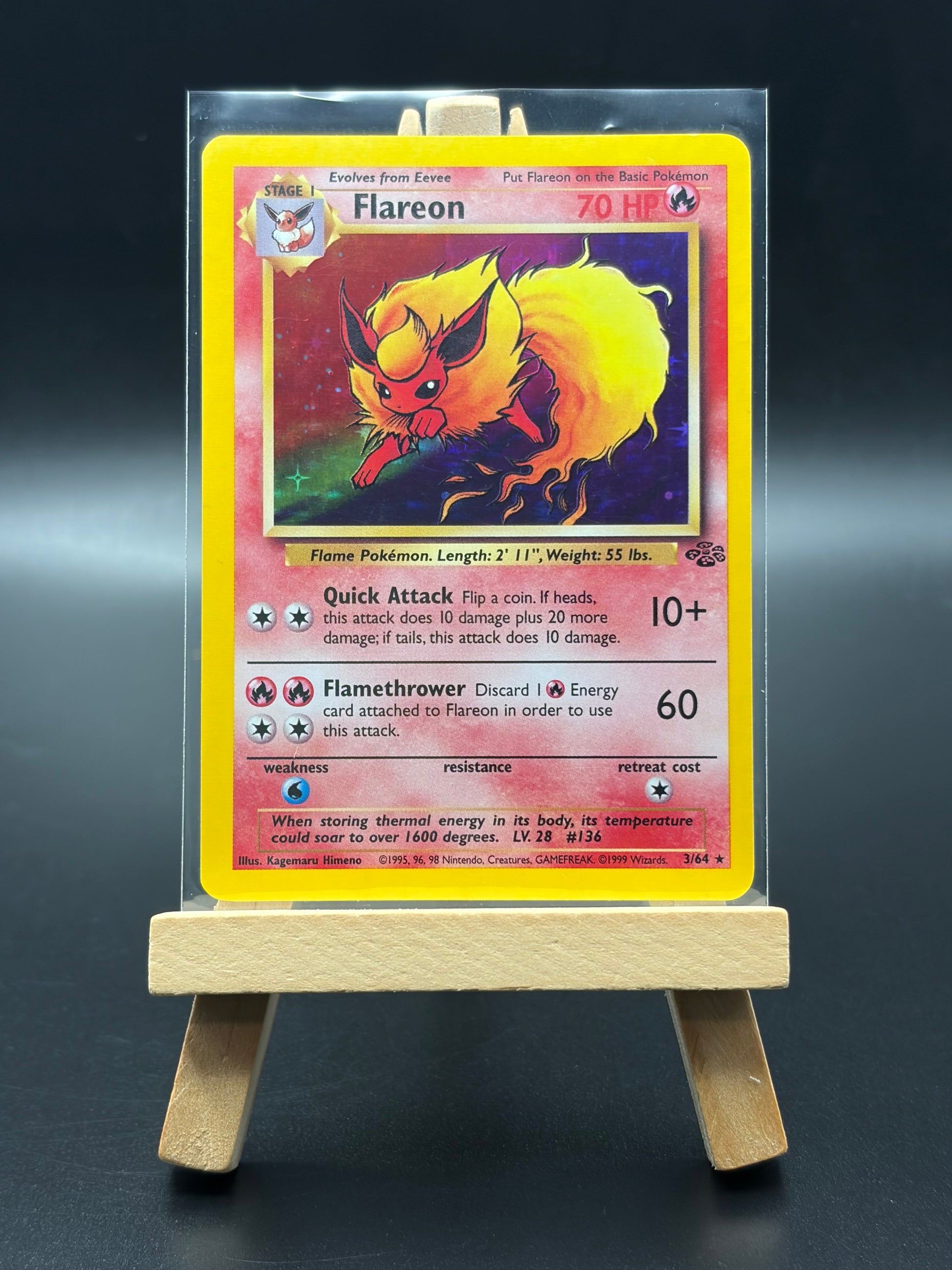Flareon,Pokemon cards, jungle 