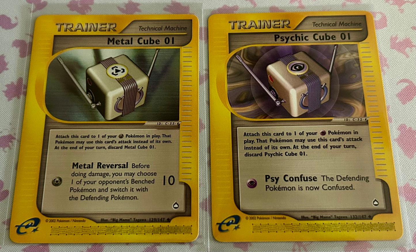 Metal Cube and Psychic Cube - Aquapolis (AQ)