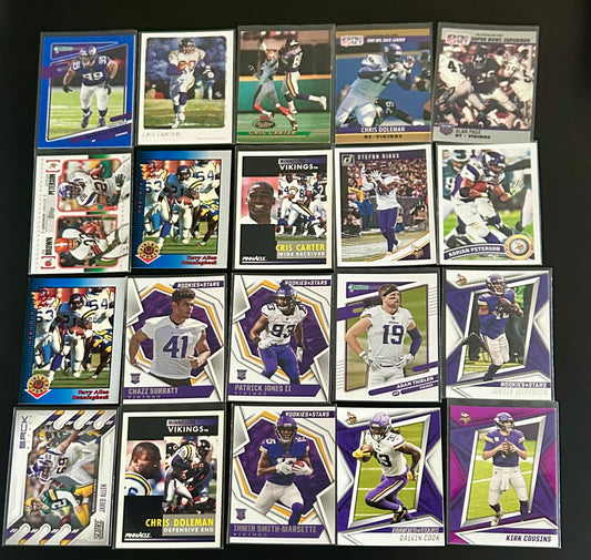 NFL Minnesota Vikings 20 Card Lot #1