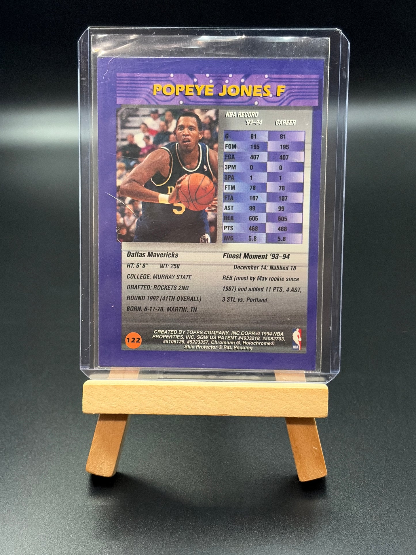 1994 Topps Finest Popeye Jones