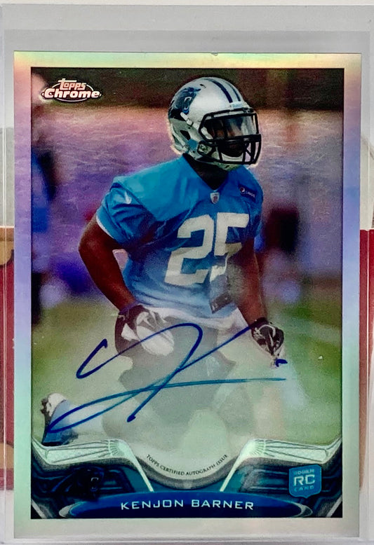 2013 Topps Chrome Kenyon Barner Numbered,Autographed And Rookie Card