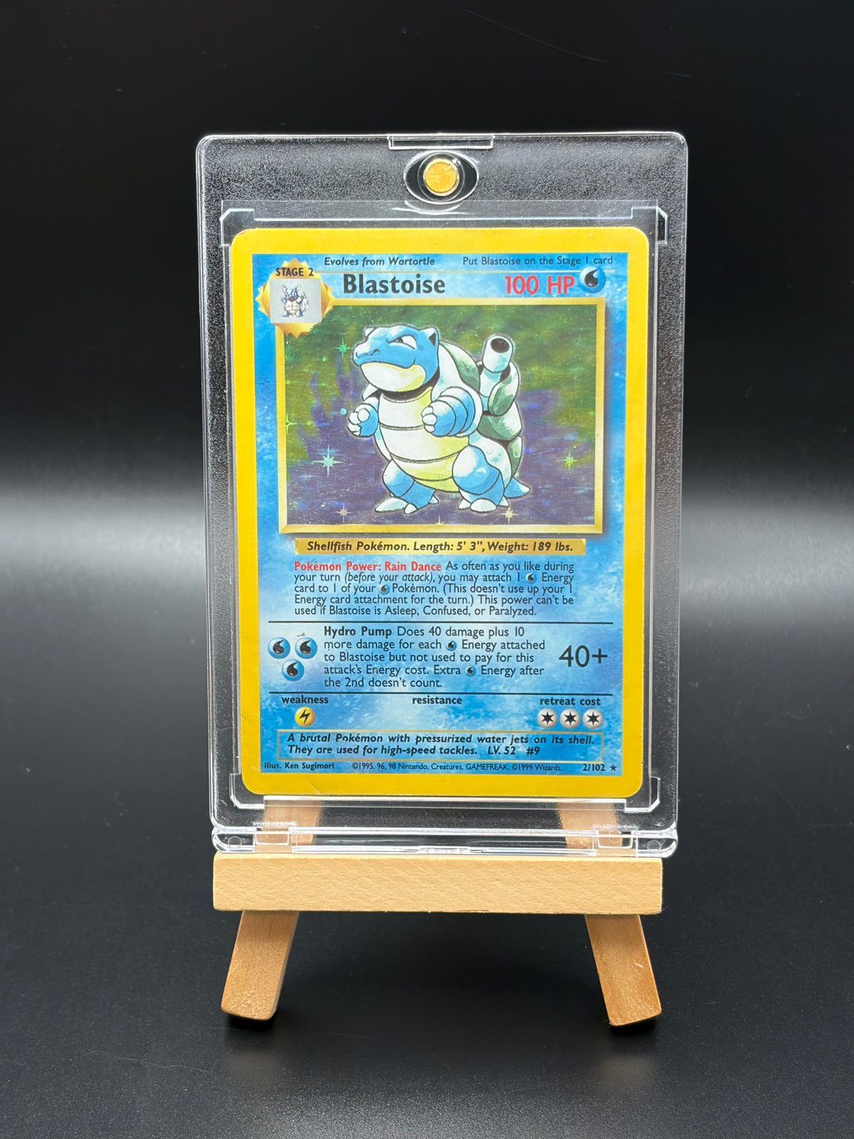 Blastoise (002/102)- Base Set (BS)Holo Rare MP