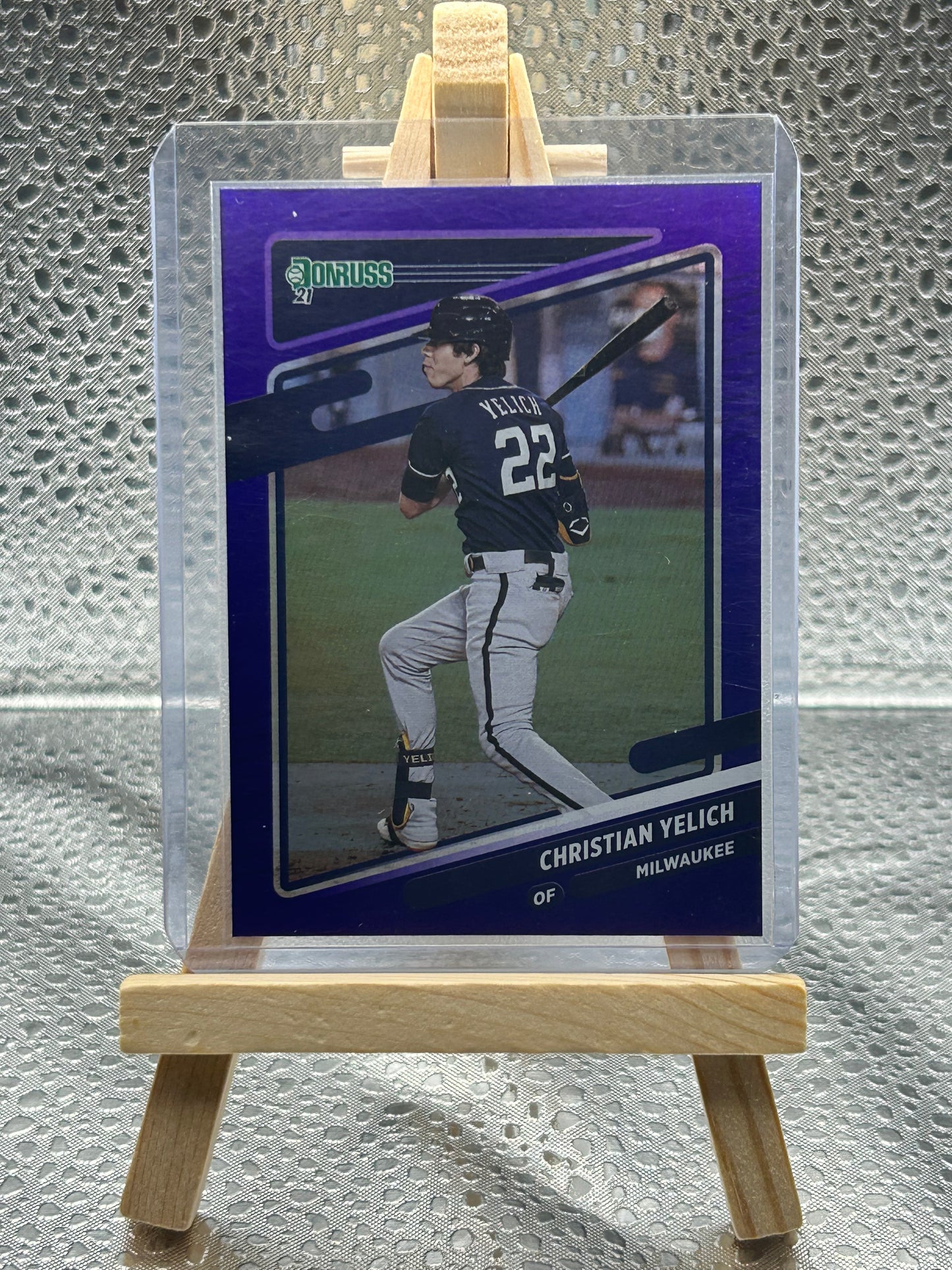 2021 Donruss Baseball Christion Yelich Purple Parallel