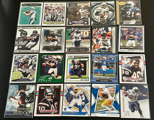 NFL Los Angeles Chargers 20 Card lot #6