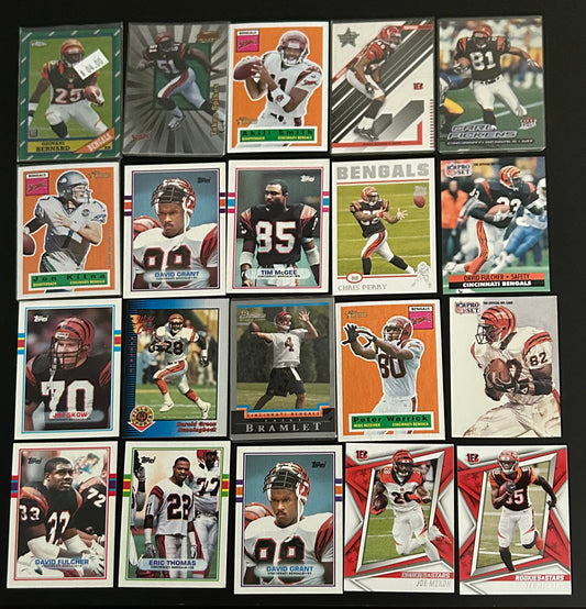 Cincinnati Bengals NFL $3.50 20 Card Lot #2