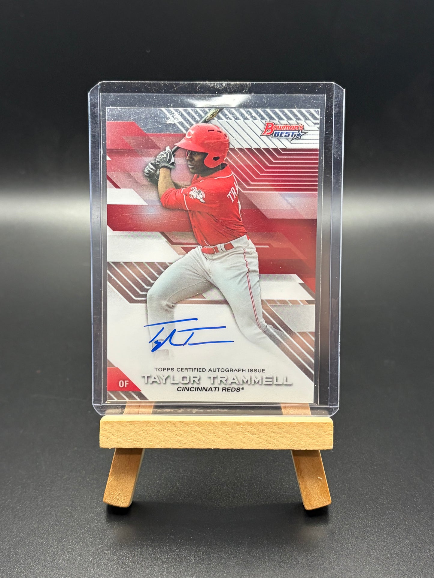 2017 Bowman’s Best Taylor Trammell Auto — Topps Certified Autograph