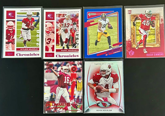 NFL 6 Card Arizona Cardinals Lot