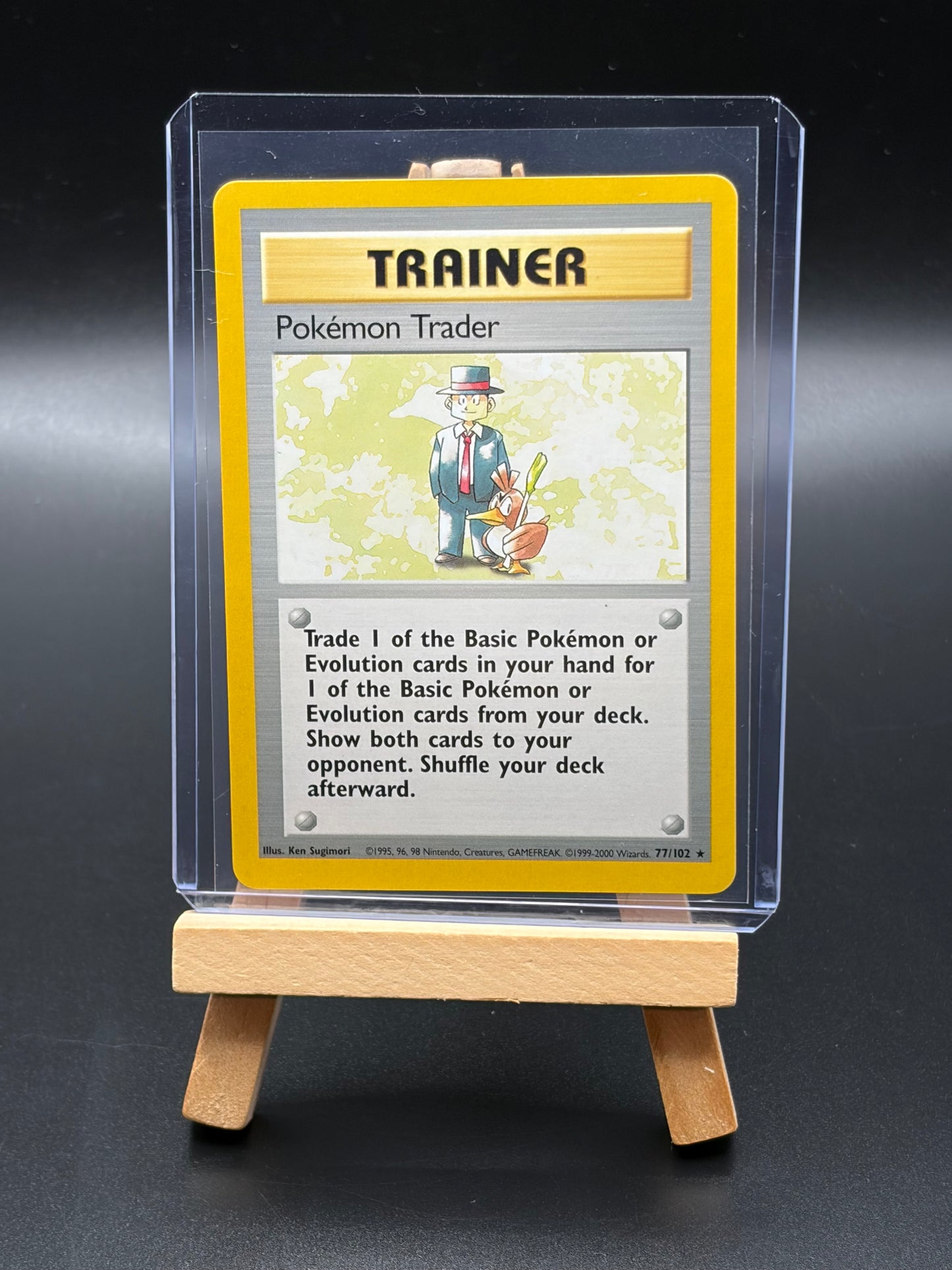 Pokemon Trader(077/102)- Base Set (BS) NM