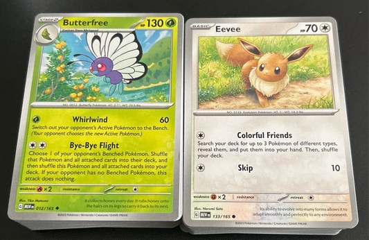 117 Scarlet & Violet 151 base cards