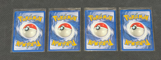 Porygon - Base Set (BS) UnCommon 4 card lot LP