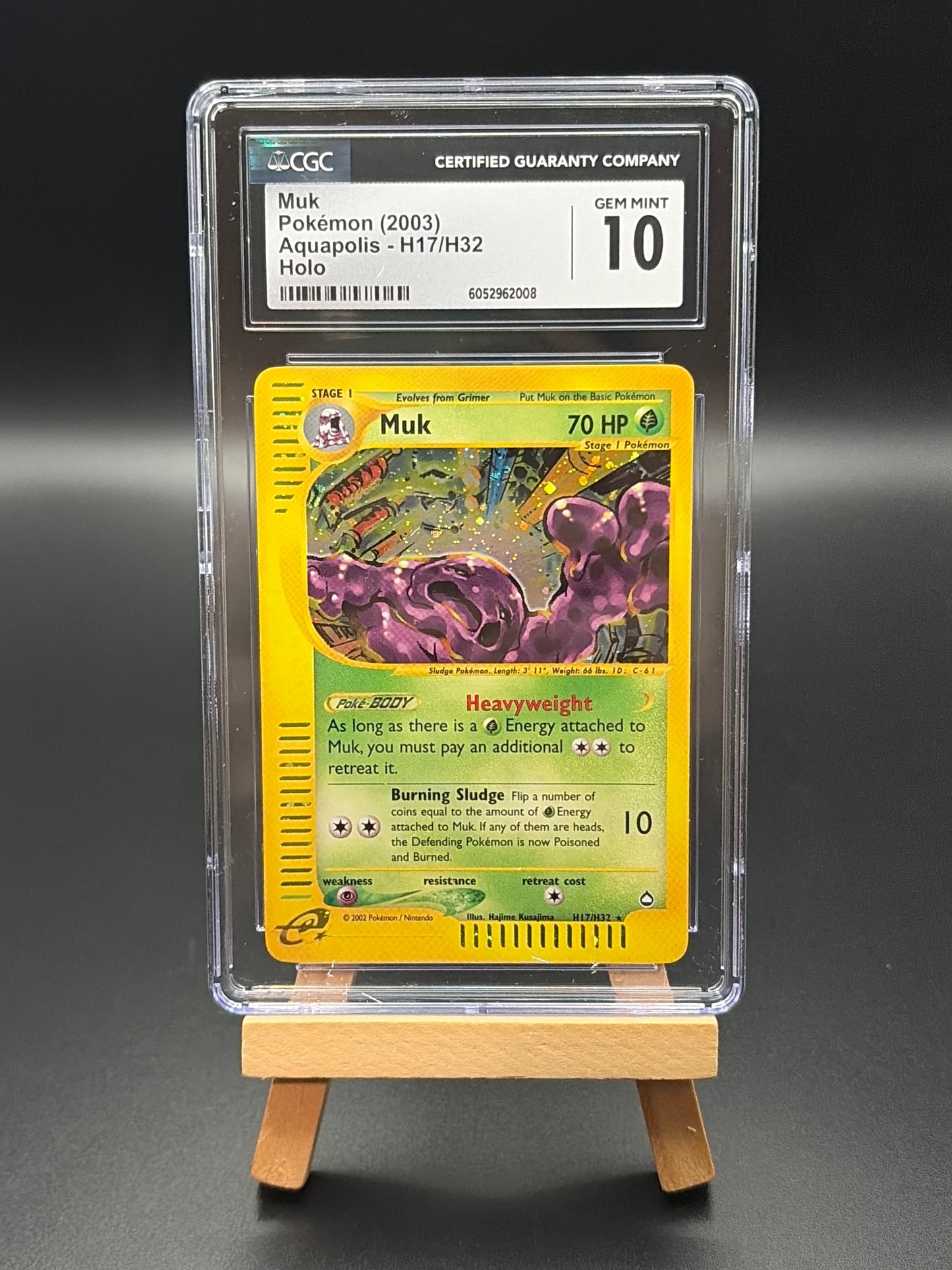 Muk – Aquapolis H17 Holo Rare CGC 10 Gem Mint