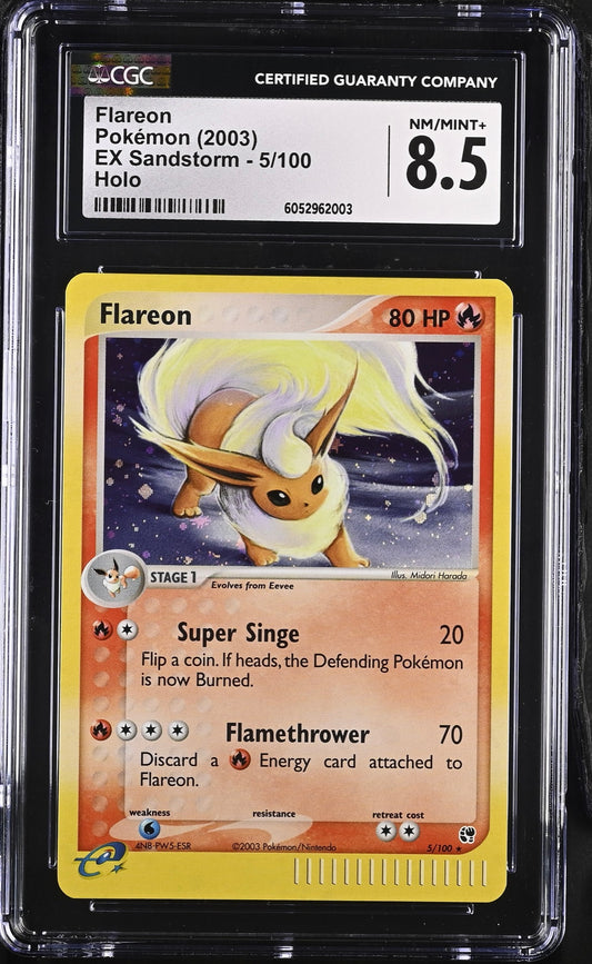 Flareon Ex- Sandstorm (SS) CGC 8.5