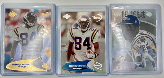 1998 Edge Minnesota Vikings Randy Moss 3 Cards