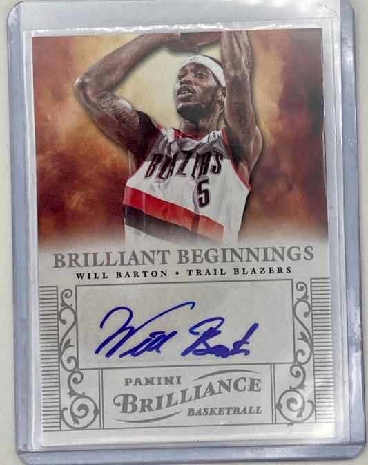 Panini Brilliance Basketball 2012/2013 Will Barton Signed