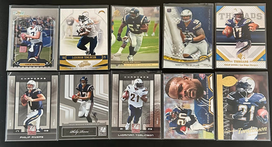 NFL Mixed Teams and Players 10 Card Lot
