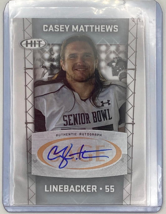 2011 Sage Clay Matthews Autographed