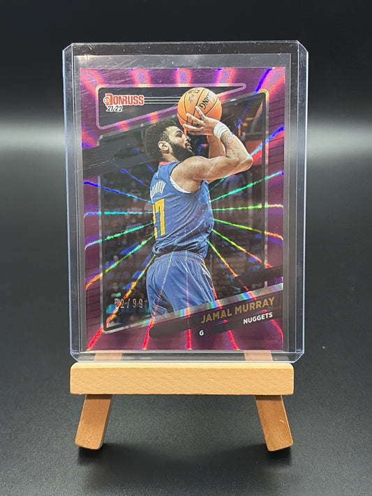 2021-22 Donruss Jamal Murray Panini Purple Parallel Numbered /99 Basketball Card
