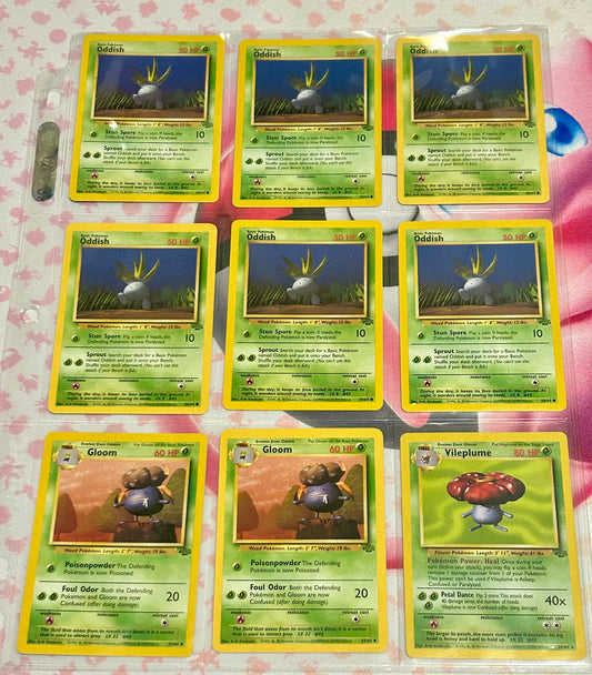 Oddish Evolutions Jungle 10 card lot