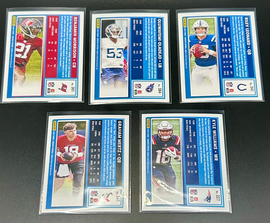5x 2025 Donruss Football Rated Rookie Lot