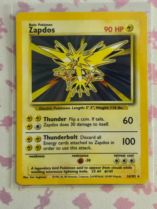 Zapdos(016/102)- Base Set (BS)