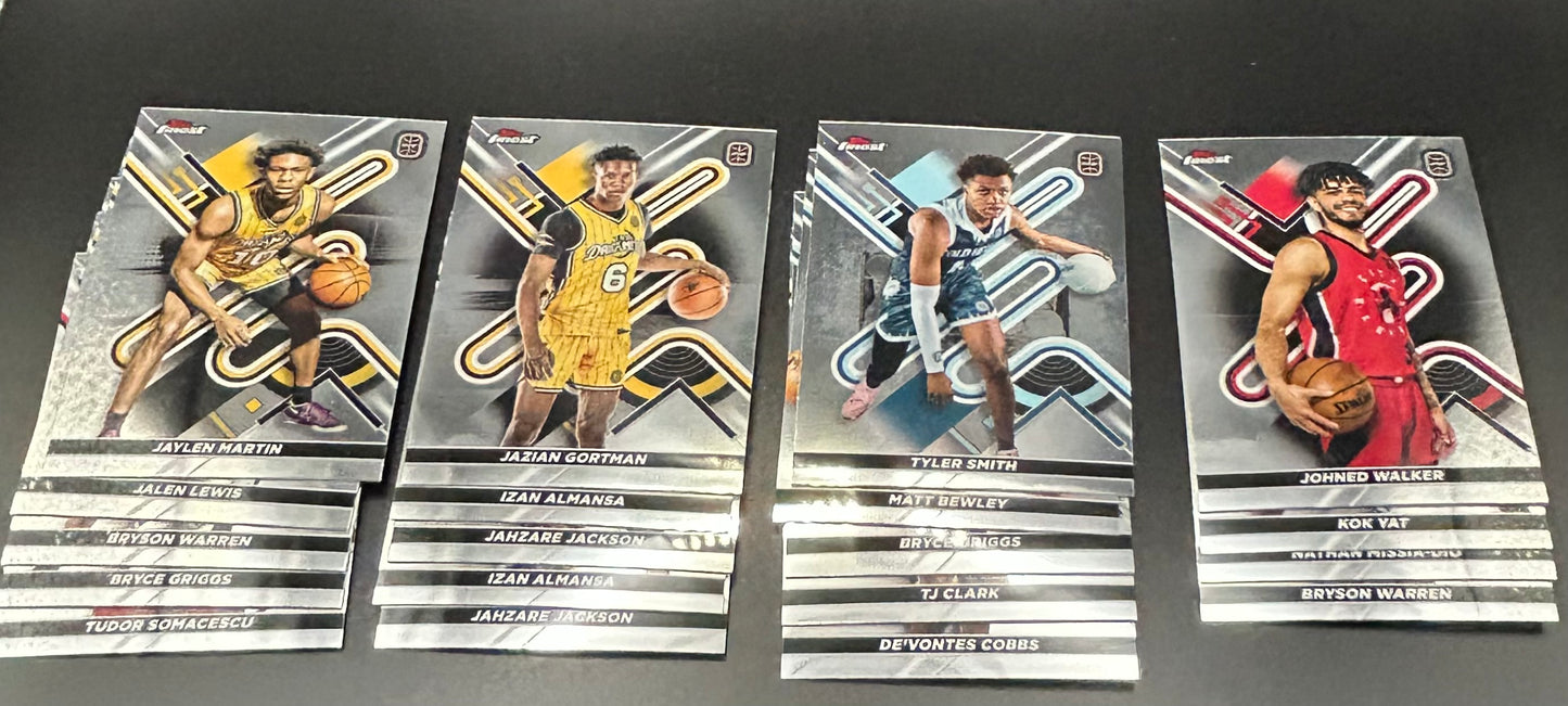 2022-2023 Topps Finest OTE Overtime Elite 19 card base cards
